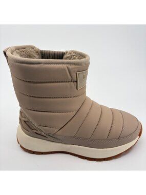 Kizik Juno Mid Womens Size 6D Taupe Gum Outdoor Hands Free Winter Snow Boots
